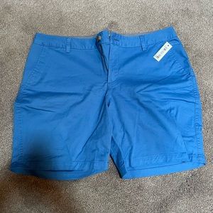 Amazon Essentials Women's 7" Inseam Chino Short, bright blue, NWT, size 10